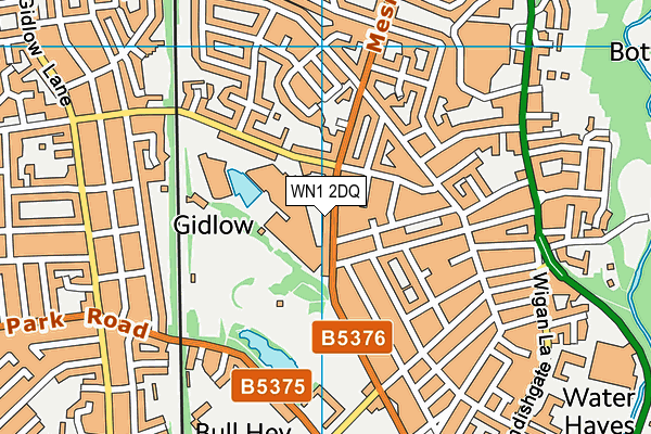WN1 2DQ map - OS VectorMap District (Ordnance Survey) WN1 2DQ map - OS VectorMap District (Ordnance Survey)