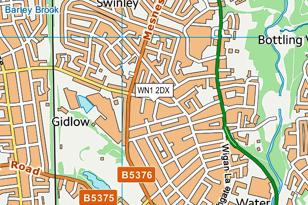 WN1 2DX map - OS VectorMap District (Ordnance Survey) WN1 2DX map - OS VectorMap District (Ordnance Survey)
