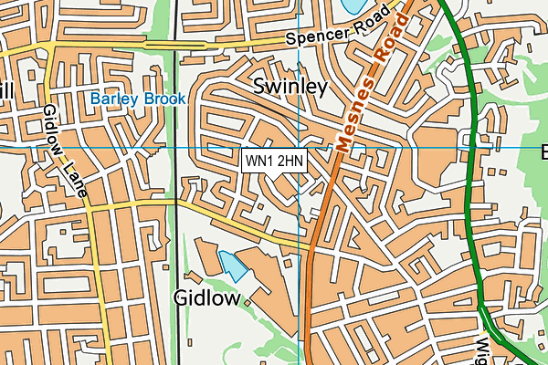 WN1 2HN map - OS VectorMap District (Ordnance Survey)