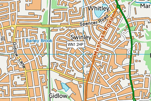 WN1 2HP map - OS VectorMap District (Ordnance Survey)