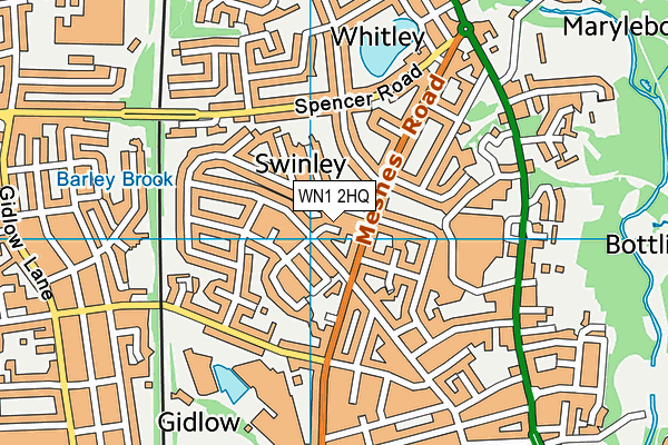 WN1 2HQ map - OS VectorMap District (Ordnance Survey)