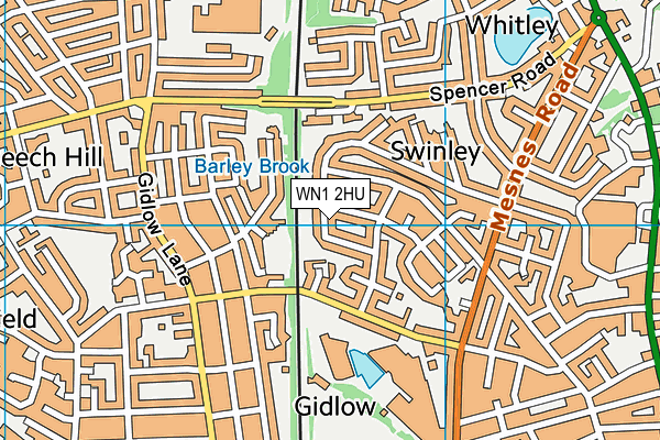 WN1 2HU map - OS VectorMap District (Ordnance Survey) WN1 2HU map - OS VectorMap District (Ordnance Survey)