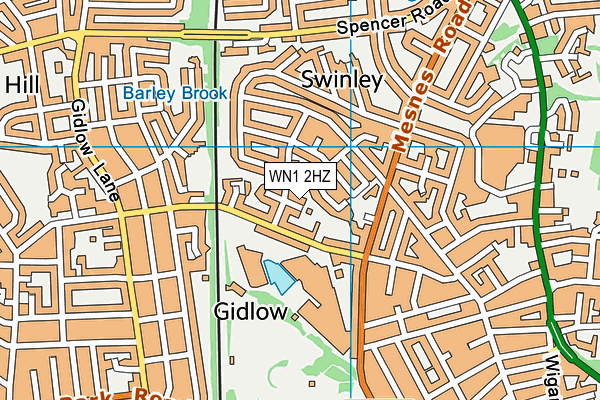 WN1 2HZ map - OS VectorMap District (Ordnance Survey) WN1 2HZ map - OS VectorMap District (Ordnance Survey)