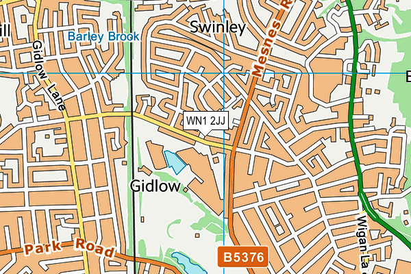 WN1 2JJ map - OS VectorMap District (Ordnance Survey)