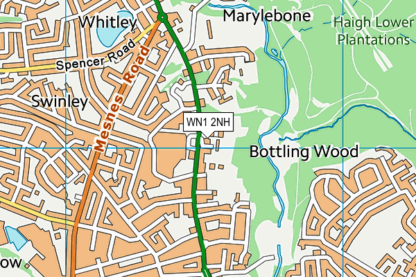 WN1 2NH map - OS VectorMap District (Ordnance Survey)