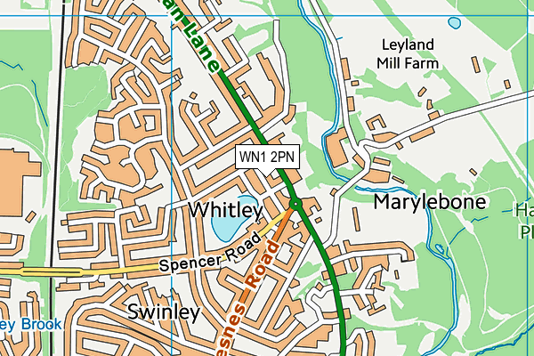 WN1 2PN map - OS VectorMap District (Ordnance Survey)
