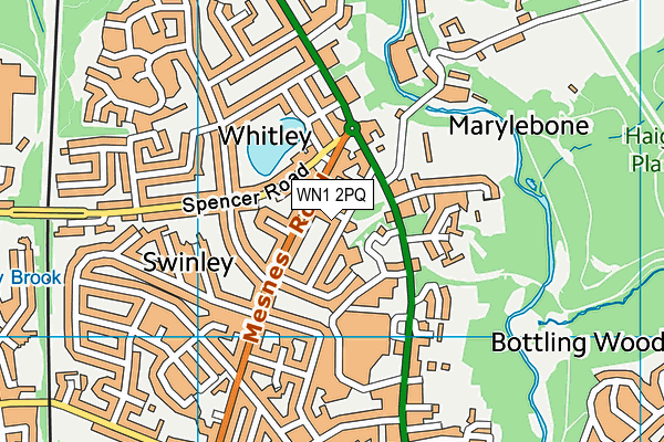 WN1 2PQ map - OS VectorMap District (Ordnance Survey) WN1 2PQ map - OS VectorMap District (Ordnance Survey)