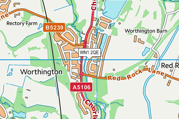 WN1 2QE map - OS VectorMap District (Ordnance Survey)