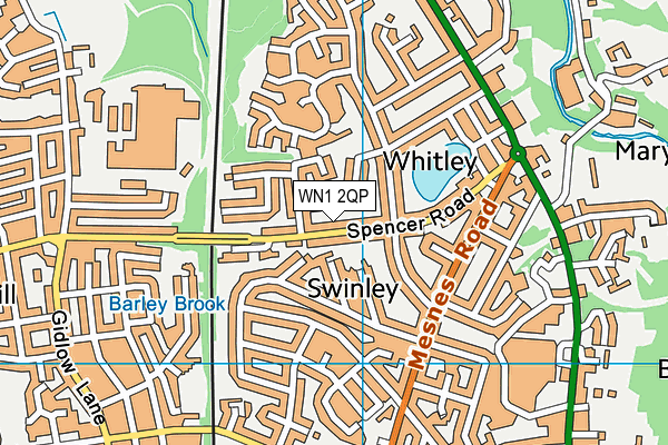 WN1 2QP map - OS VectorMap District (Ordnance Survey)
