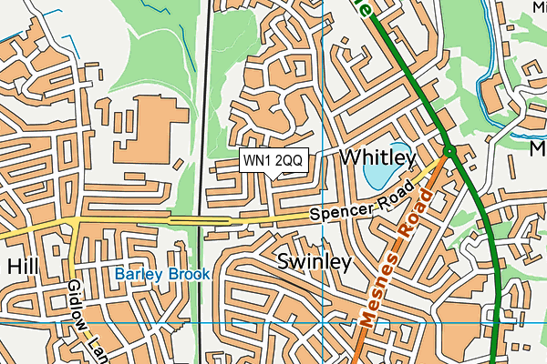 WN1 2QQ map - OS VectorMap District (Ordnance Survey) WN1 2QQ map - OS VectorMap District (Ordnance Survey)