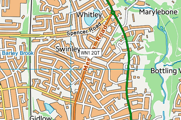 WN1 2QT map - OS VectorMap District (Ordnance Survey) WN1 2QT map - OS VectorMap District (Ordnance Survey)