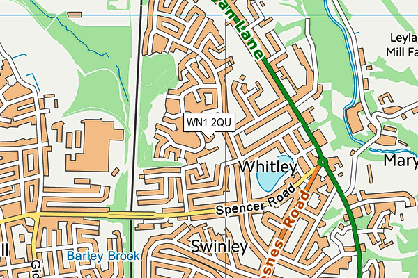 WN1 2QU map - OS VectorMap District (Ordnance Survey) WN1 2QU map - OS VectorMap District (Ordnance Survey)