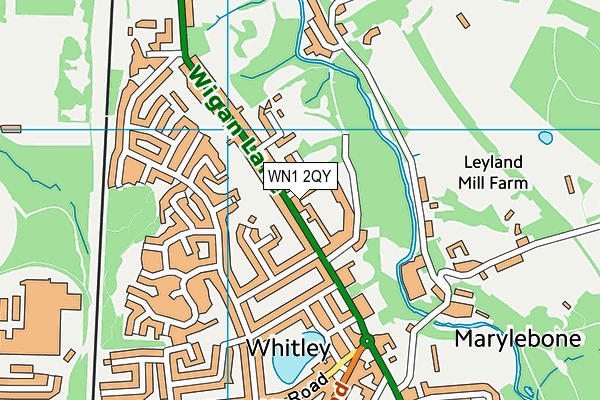 WN1 2QY map - OS VectorMap District (Ordnance Survey) WN1 2QY map - OS VectorMap District (Ordnance Survey)