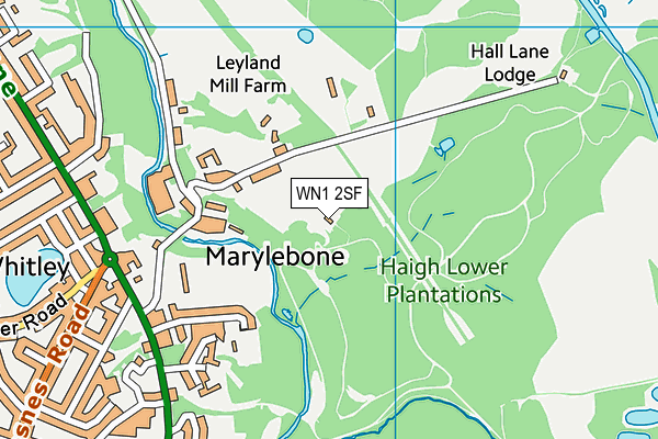 WN1 2SF map - OS VectorMap District (Ordnance Survey)