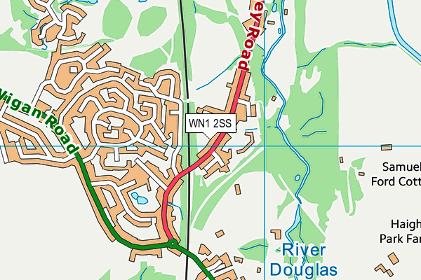 WN1 2SS map - OS VectorMap District (Ordnance Survey)
