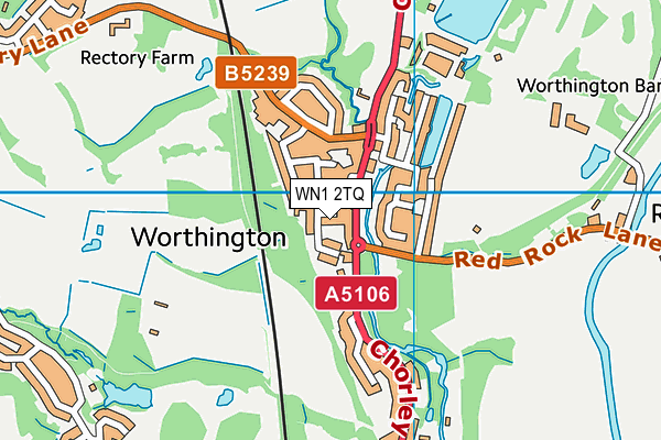 WN1 2TQ map - OS VectorMap District (Ordnance Survey)