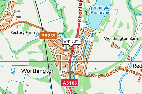 WN1 2UY map - OS VectorMap District (Ordnance Survey) WN1 2UY map - OS VectorMap District (Ordnance Survey)