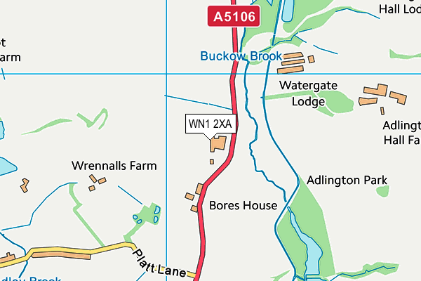 WN1 2XA map - OS VectorMap District (Ordnance Survey) WN1 2XA map - OS VectorMap District (Ordnance Survey)