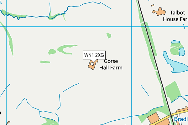WN1 2XG map - OS VectorMap District (Ordnance Survey) WN1 2XG map - OS VectorMap District (Ordnance Survey)