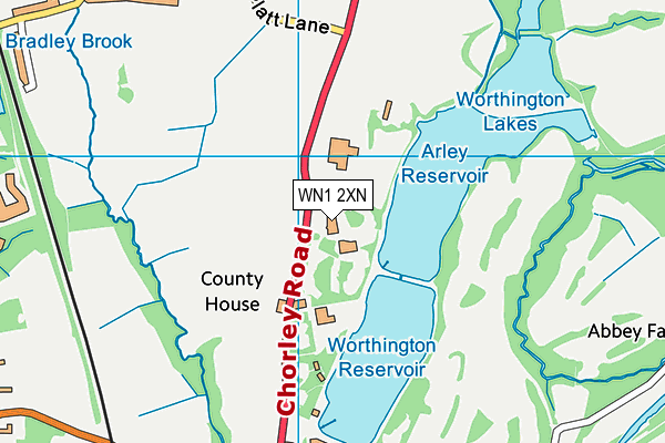 WN1 2XN map - OS VectorMap District (Ordnance Survey) WN1 2XN map - OS VectorMap District (Ordnance Survey)
