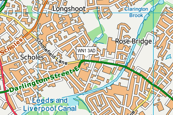 WN1 3AD map - OS VectorMap District (Ordnance Survey)