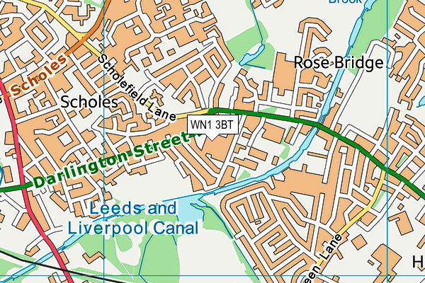 WN1 3BT map - OS VectorMap District (Ordnance Survey) WN1 3BT map - OS VectorMap District (Ordnance Survey)
