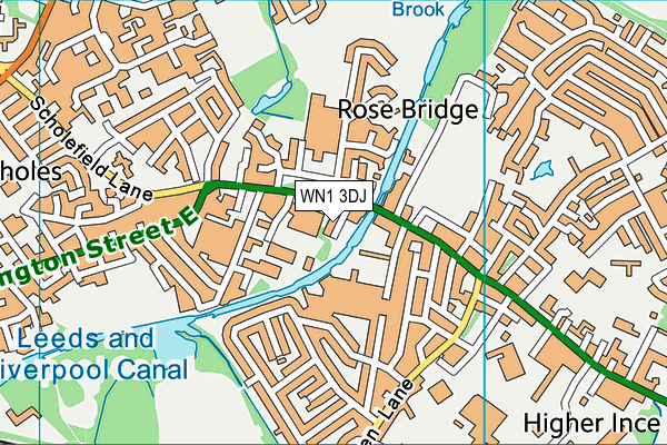 WN1 3DJ map - OS VectorMap District (Ordnance Survey) WN1 3DJ map - OS VectorMap District (Ordnance Survey)