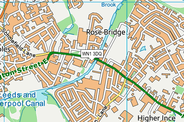 WN1 3DQ map - OS VectorMap District (Ordnance Survey) WN1 3DQ map - OS VectorMap District (Ordnance Survey)