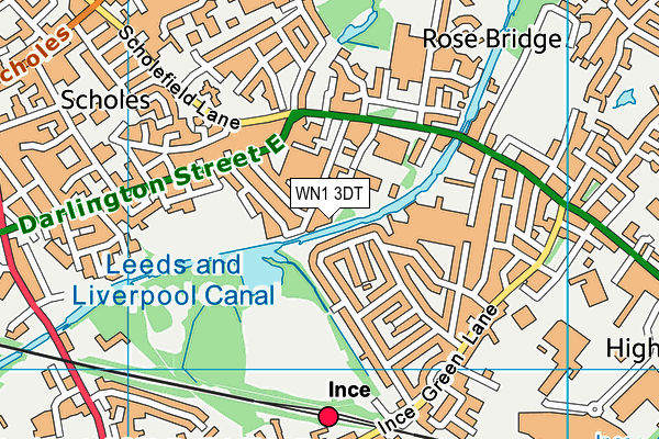 WN1 3DT map - OS VectorMap District (Ordnance Survey) WN1 3DT map - OS VectorMap District (Ordnance Survey)