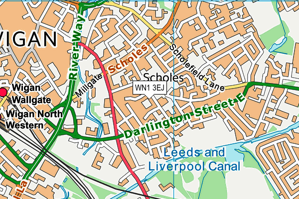 WN1 3EJ map - OS VectorMap District (Ordnance Survey) WN1 3EJ map - OS VectorMap District (Ordnance Survey)