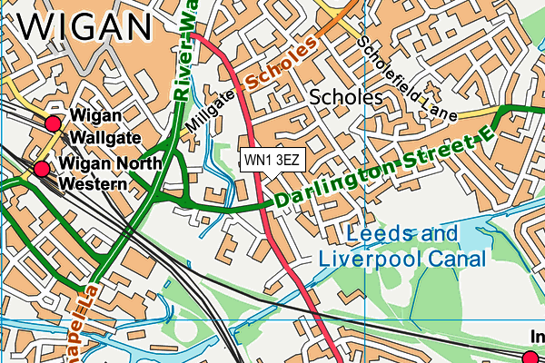 WN1 3EZ map - OS VectorMap District (Ordnance Survey) WN1 3EZ map - OS VectorMap District (Ordnance Survey)