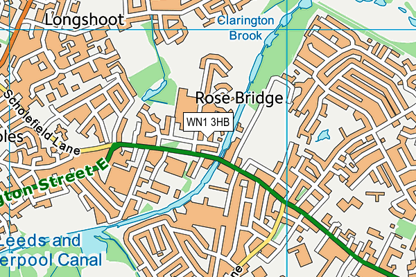 WN1 3HB map - OS VectorMap District (Ordnance Survey)