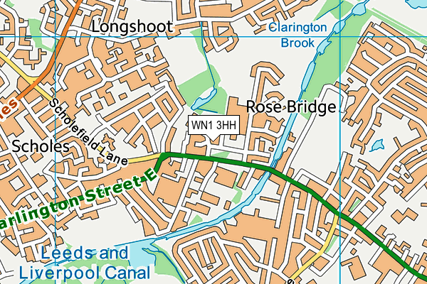 WN1 3HH map - OS VectorMap District (Ordnance Survey) WN1 3HH map - OS VectorMap District (Ordnance Survey)