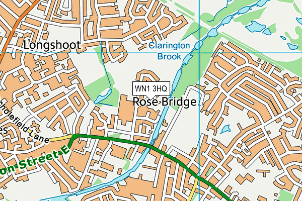 WN1 3HQ map - OS VectorMap District (Ordnance Survey) WN1 3HQ map - OS VectorMap District (Ordnance Survey)