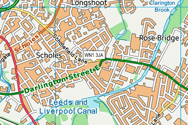 WN1 3JA map - OS VectorMap District (Ordnance Survey) WN1 3JA map - OS VectorMap District (Ordnance Survey)