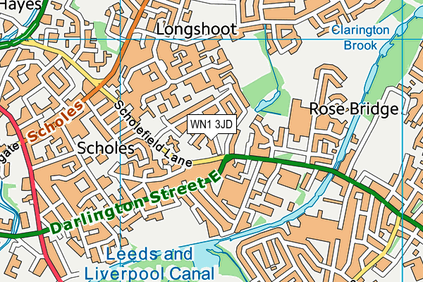 WN1 3JD map - OS VectorMap District (Ordnance Survey) WN1 3JD map - OS VectorMap District (Ordnance Survey)