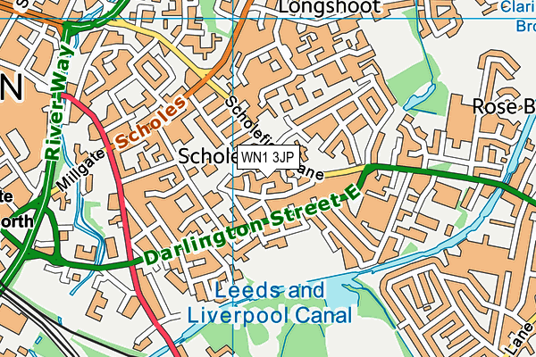 WN1 3JP map - OS VectorMap District (Ordnance Survey) WN1 3JP map - OS VectorMap District (Ordnance Survey)