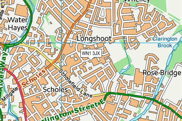 WN1 3JX map - OS VectorMap District (Ordnance Survey)