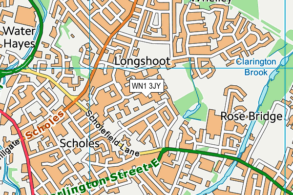 WN1 3JY map - OS VectorMap District (Ordnance Survey) WN1 3JY map - OS VectorMap District (Ordnance Survey)