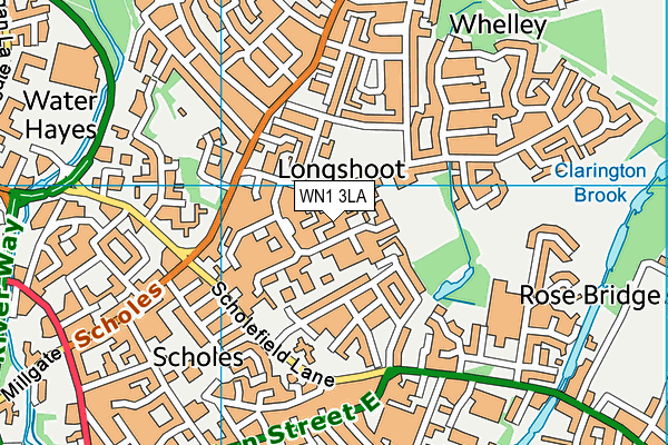 WN1 3LA map - OS VectorMap District (Ordnance Survey) WN1 3LA map - OS VectorMap District (Ordnance Survey)