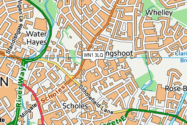 WN1 3LQ map - OS VectorMap District (Ordnance Survey) WN1 3LQ map - OS VectorMap District (Ordnance Survey)