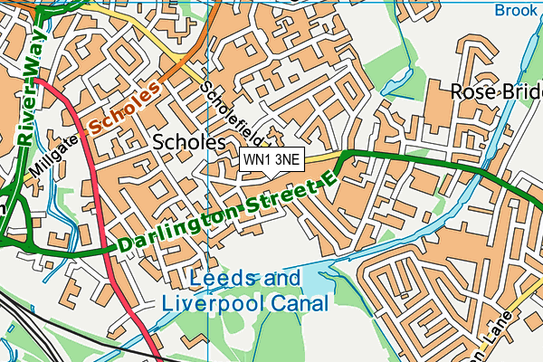 WN1 3NE map - OS VectorMap District (Ordnance Survey) WN1 3NE map - OS VectorMap District (Ordnance Survey)