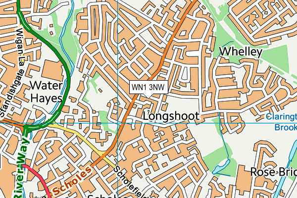 WN1 3NW map - OS VectorMap District (Ordnance Survey) WN1 3NW map - OS VectorMap District (Ordnance Survey)