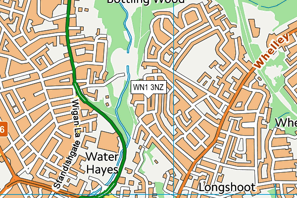 WN1 3NZ map - OS VectorMap District (Ordnance Survey) WN1 3NZ map - OS VectorMap District (Ordnance Survey)