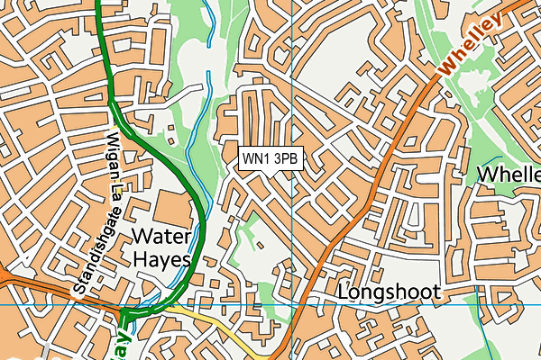 WN1 3PB map - OS VectorMap District (Ordnance Survey) WN1 3PB map - OS VectorMap District (Ordnance Survey)