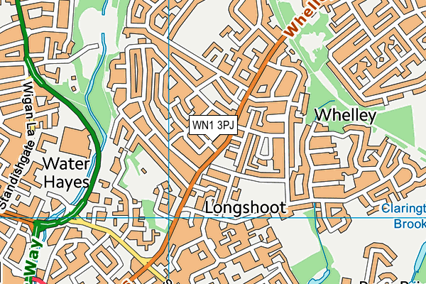 WN1 3PJ map - OS VectorMap District (Ordnance Survey) WN1 3PJ map - OS VectorMap District (Ordnance Survey)