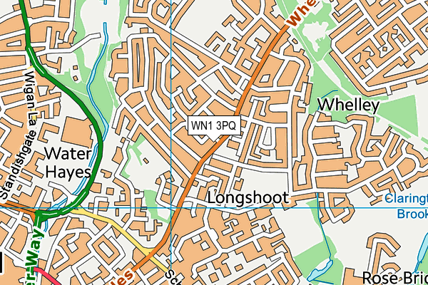 WN1 3PQ map - OS VectorMap District (Ordnance Survey) WN1 3PQ map - OS VectorMap District (Ordnance Survey)