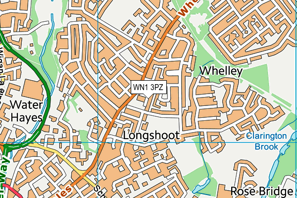 WN1 3PZ map - OS VectorMap District (Ordnance Survey) WN1 3PZ map - OS VectorMap District (Ordnance Survey)