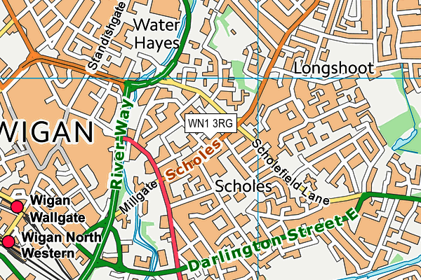 WN1 3RG map - OS VectorMap District (Ordnance Survey) WN1 3RG map - OS VectorMap District (Ordnance Survey)