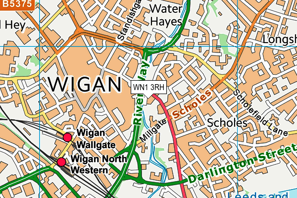 WN1 3RH map - OS VectorMap District (Ordnance Survey) WN1 3RH map - OS VectorMap District (Ordnance Survey)